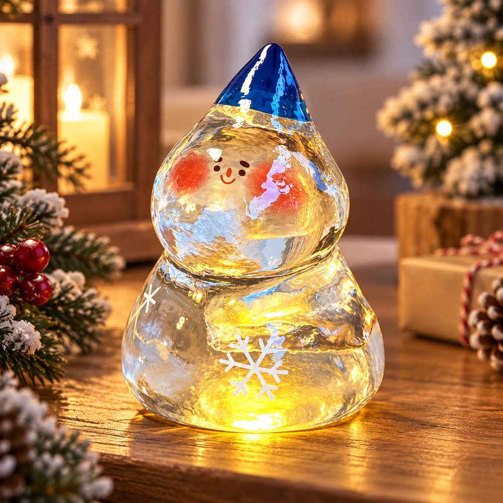 Nestqivo® Christmas Snowman Light-Up Holiday Tabletop Decor
