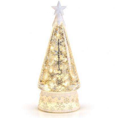 Nestqivo® Light-Up Christmas Tree Snowflake Tabletop Decoration