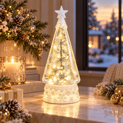 Nestqivo® Light-Up Christmas Tree Snowflake Tabletop Decoration