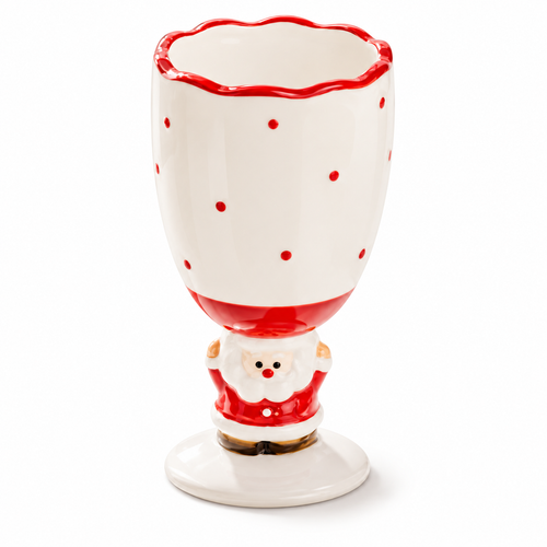 Nestqivo® Santa Christmas Goblet – Festive Ceramic Holiday Cup