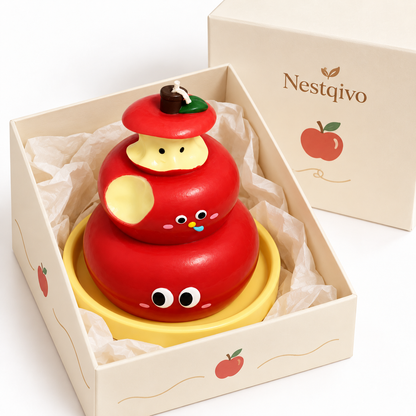 Nestqivo® Christmas Apple Scented Candle – Festive Decorative Holiday Candle