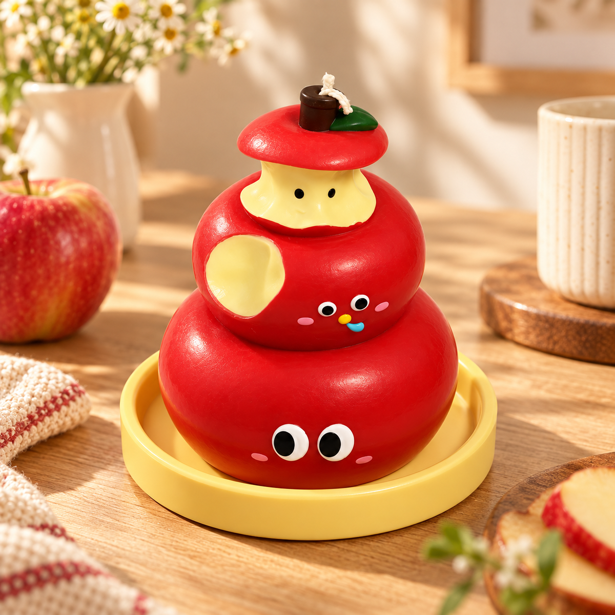 Nestqivo® Christmas Apple Scented Candle – Festive Decorative Holiday Candle