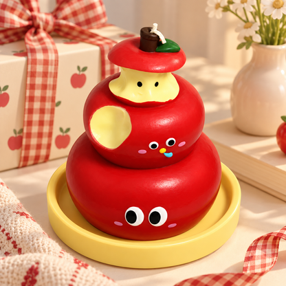 Nestqivo® Christmas Apple Scented Candle – Festive Decorative Holiday Candle